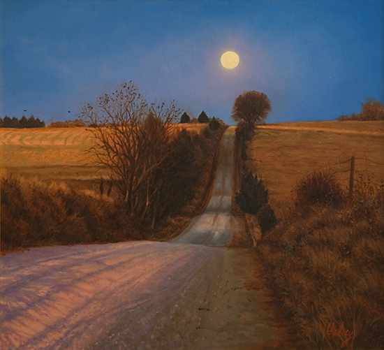 Moonrise Road by John Hulsey